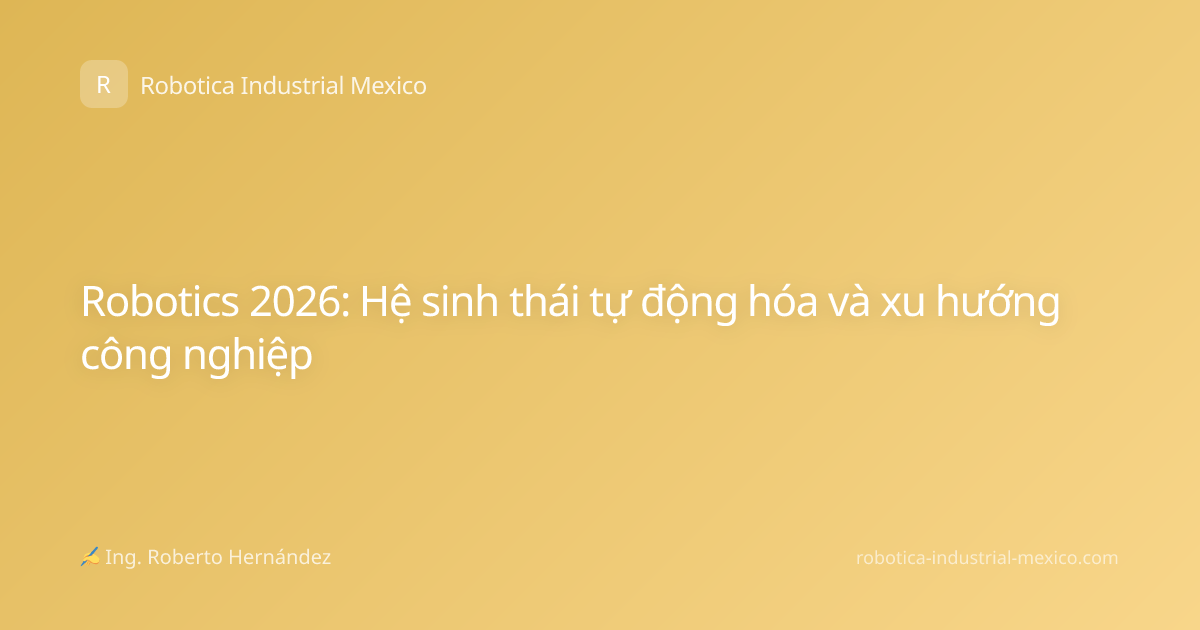 Robotics 2026: Hệ sinh thái tự động hóa và xu hướng công nghiệp