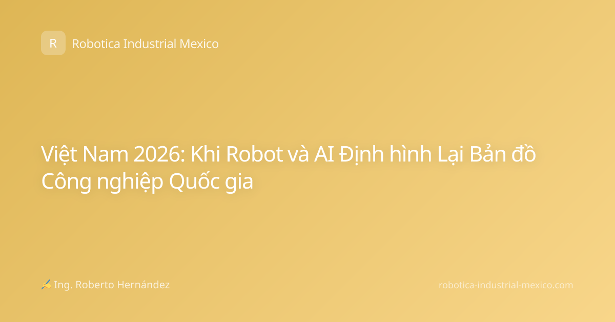 Việt Nam 2026: Khi Robot và AI Định hình Lại Bản đồ Công nghiệp Quốc gia