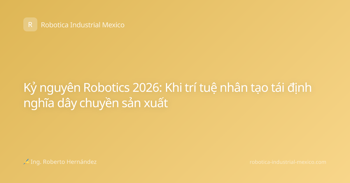 Kỷ nguyên Robotics 2026: Khi trí tuệ nhân tạo tái định nghĩa dây chuyền sản xuất